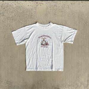 Grandmothers Are Special Bunny Family Farm Embodied Cream/White T-Shirt